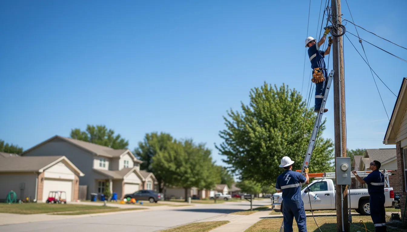 Residential electrician providing installation services in Hale, MO